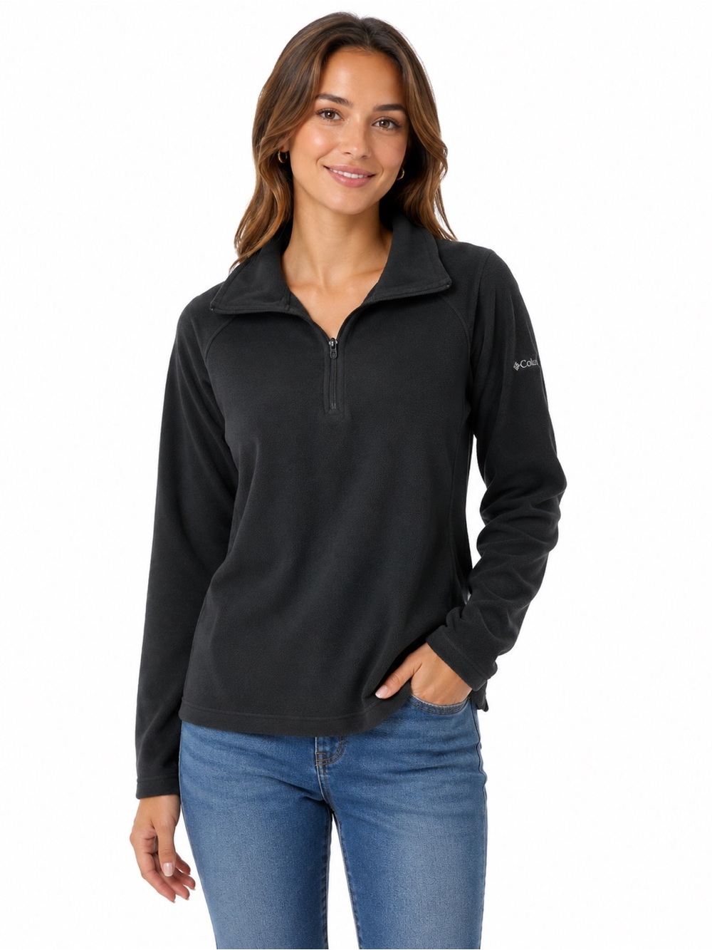 Columbia Women's Black Half-Zip Fleece Pullover - 0832
